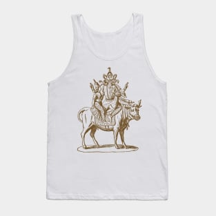 Mounted Shiva Indian Deity - God Tank Top